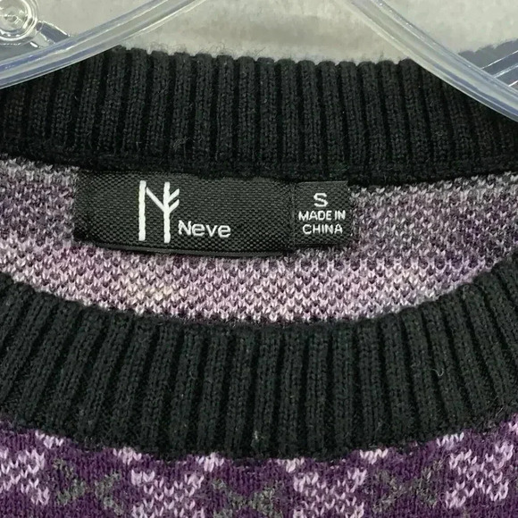 Neve Designs Women's Zoe Crewneck Nordic Sweater Size S 20% Merino Wool Pullover - Picture 5 of 6